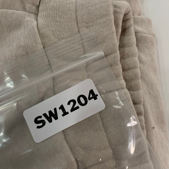 Taylor Jay S Pull On Wide Leg Cropped Sweatpants Lounge Culotte Beige - Picture 11 of 11